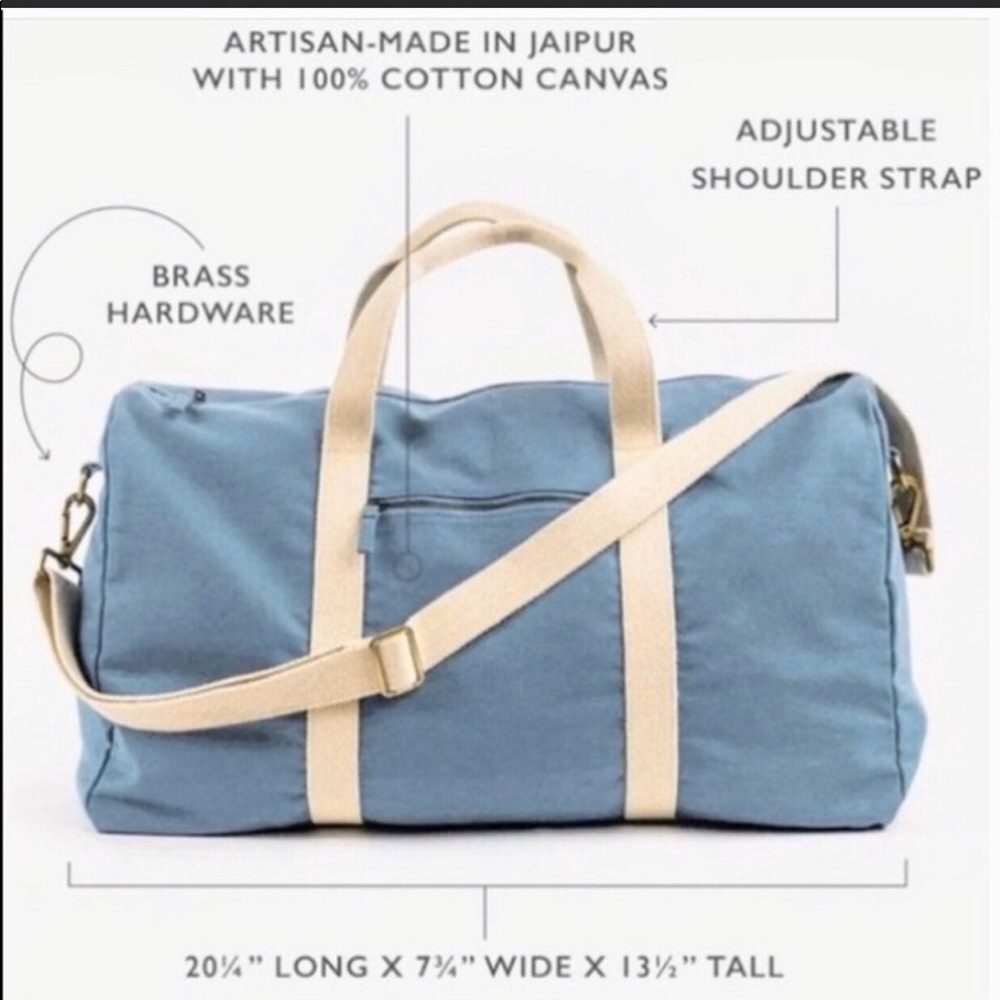 NWOT Blue Known Supply duffel bag - Picture 2 of 2